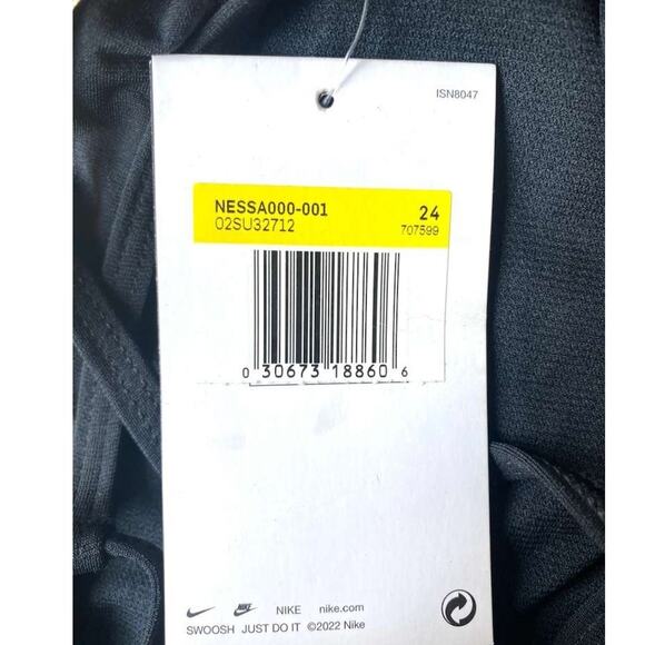 Nike Swim Womens Hydrastrong Lace-Up Tie-Back One-Piece Swimsuit Black Size 28/2 - Picture 9 of 11